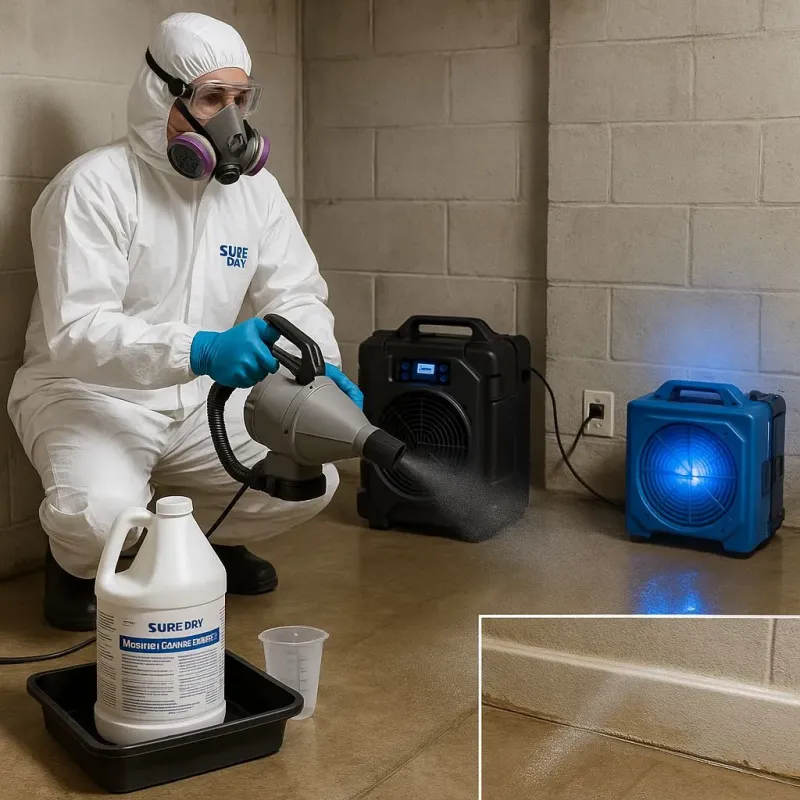 Sanitization and Odor Removal process in Moss Bluff, LA
