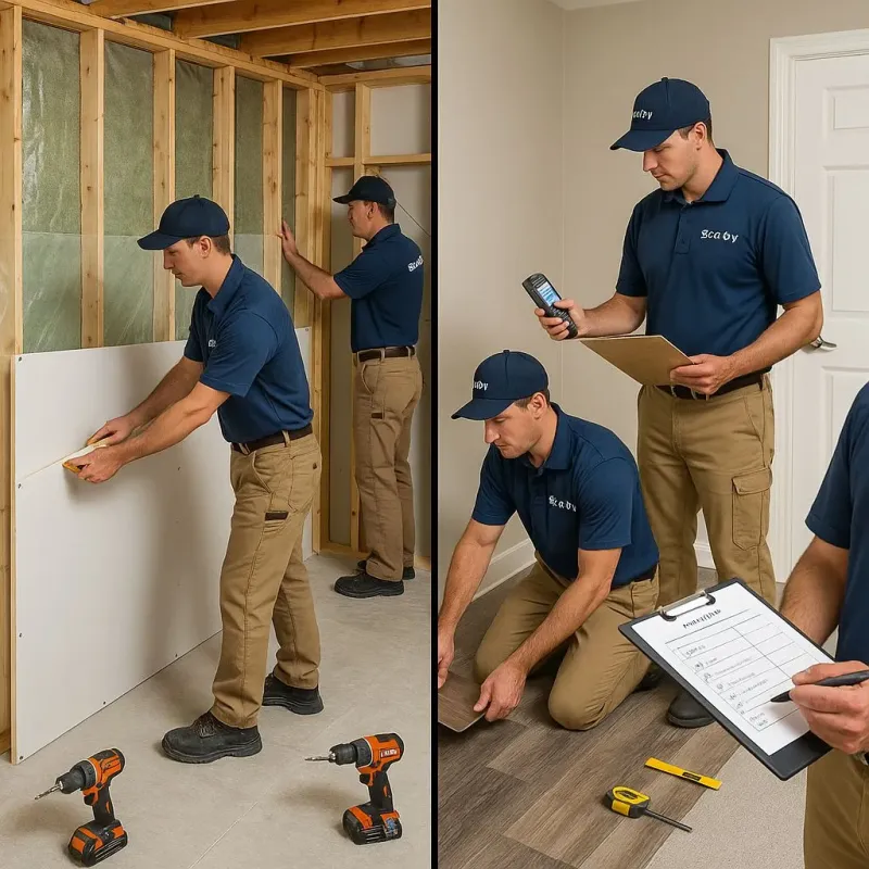 Repairs and Reconstruction process in Moss Bluff, LA